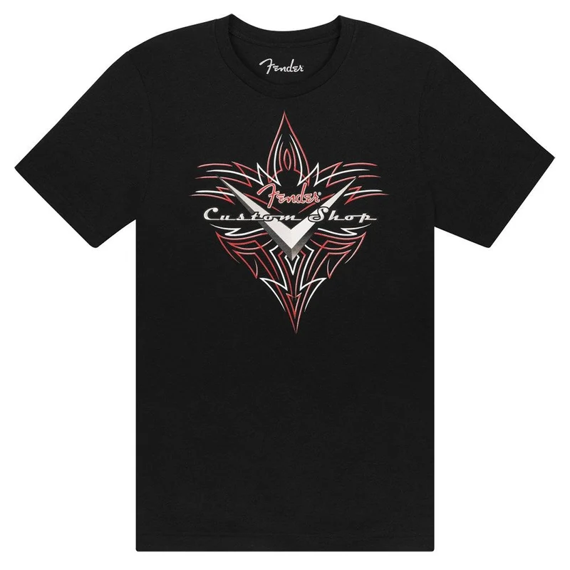 Fender Custom Shop Pinstripe T-Shirt (Black) Small