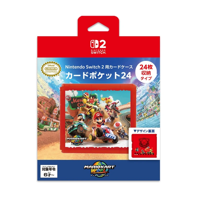 MaxGame Game Card Pocket 24 for Nintendo Switch 1 & 2 (Mario Kart World)