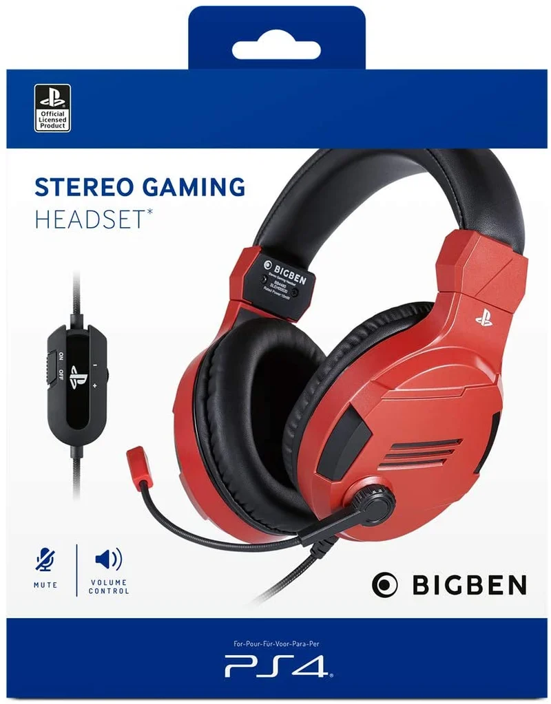 RED SONY OFFICIAL HEADSET