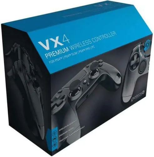 VX4 Premium Wireless Controller Black for PS4 & PC
