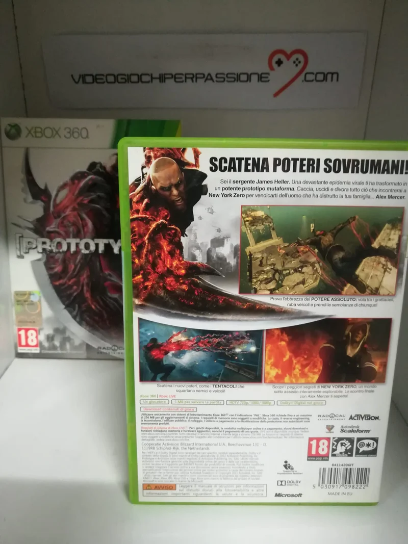 PROTOTYPE 2 XBOX 360 (usato garantito)(versione italiana)