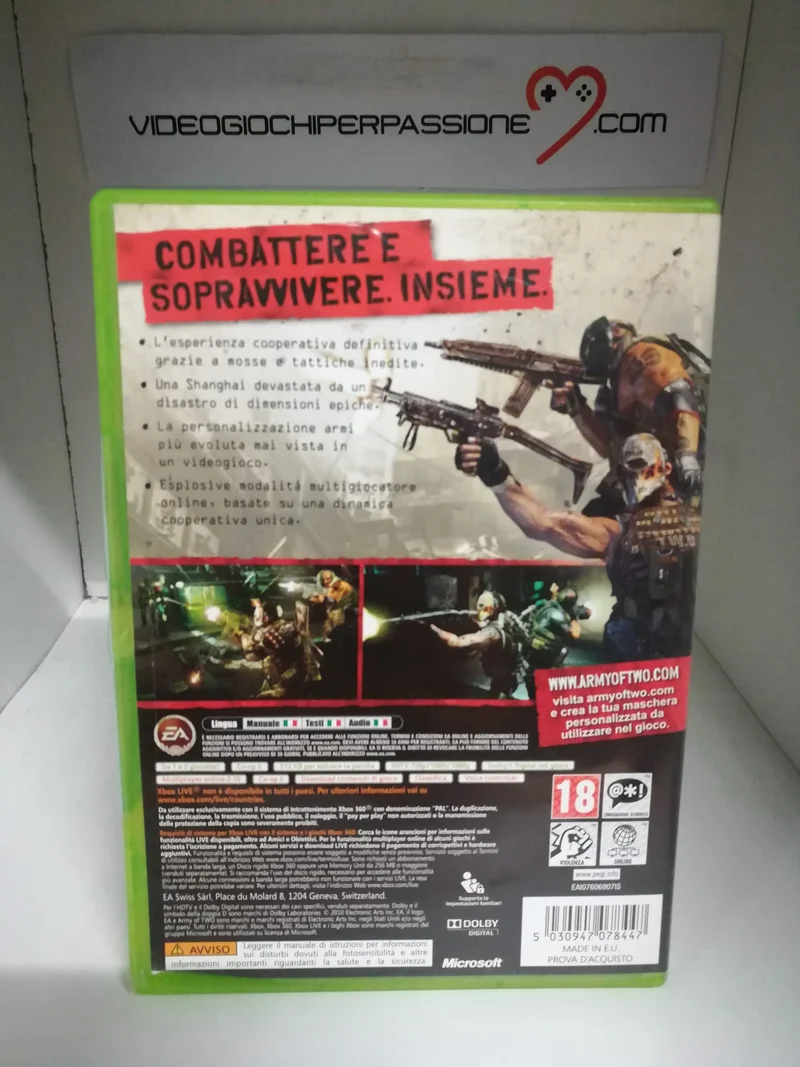 ARMY OF TWO 40 GIORNI XBOX 360 (usato garantito)(versione italiana)