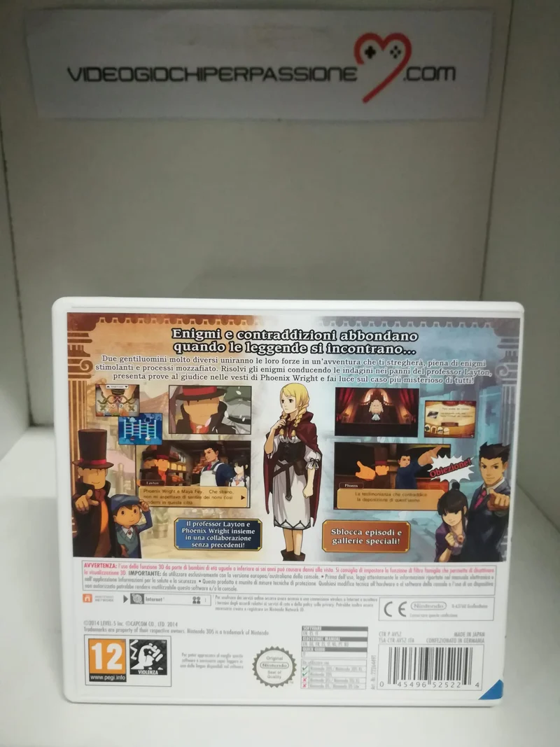 IL PROFESSOR LAYTON VS PHOENIX WRIGHT: ACE ATTORNEY NINTENDO 3DS (usato)(ita.)