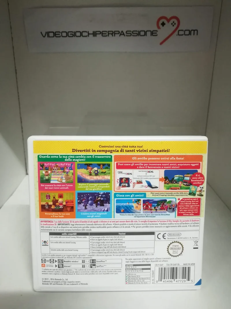ANIMAL CROSSING NEW LEAF-WELCOME AMIIBO NINTENDO 3DS (usato versione ita.)