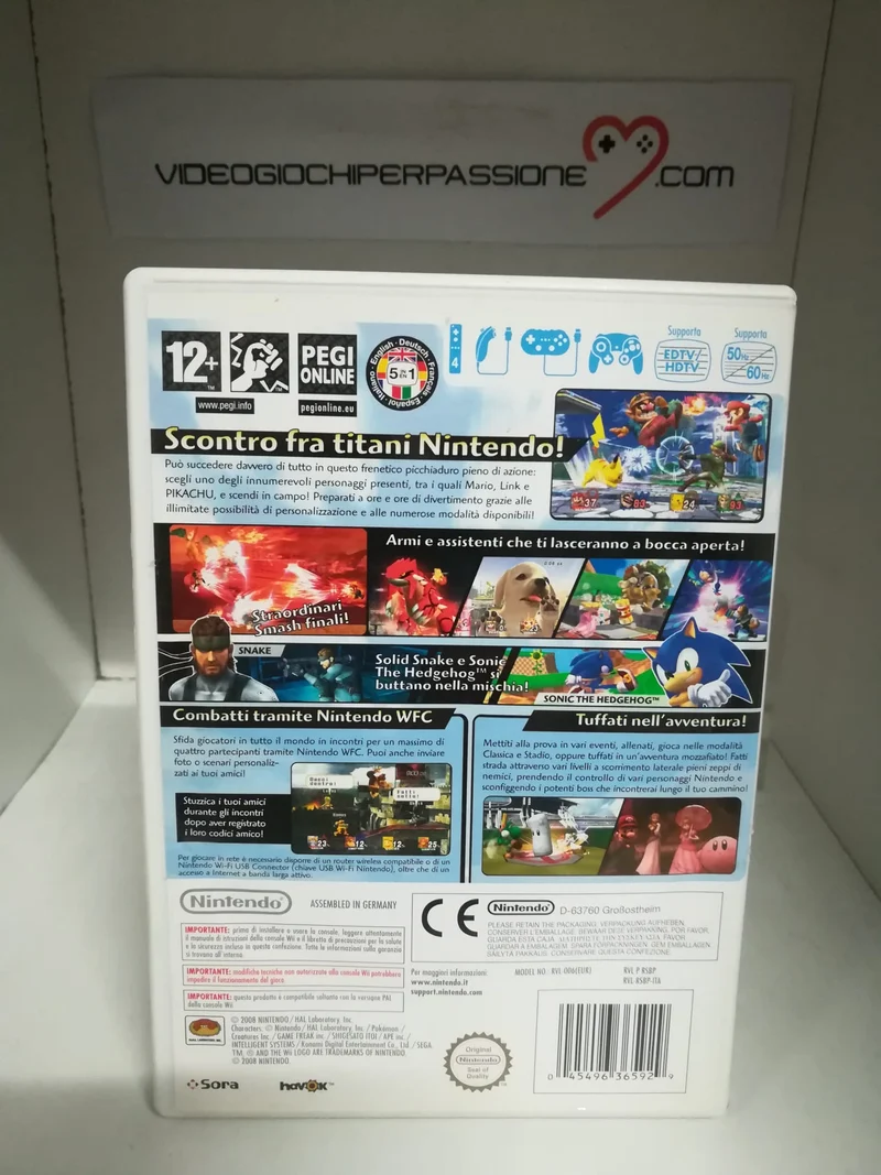 SUPER SMASH BROS BRAWL NINTENDO WII (usato garantito)(versione italiana)