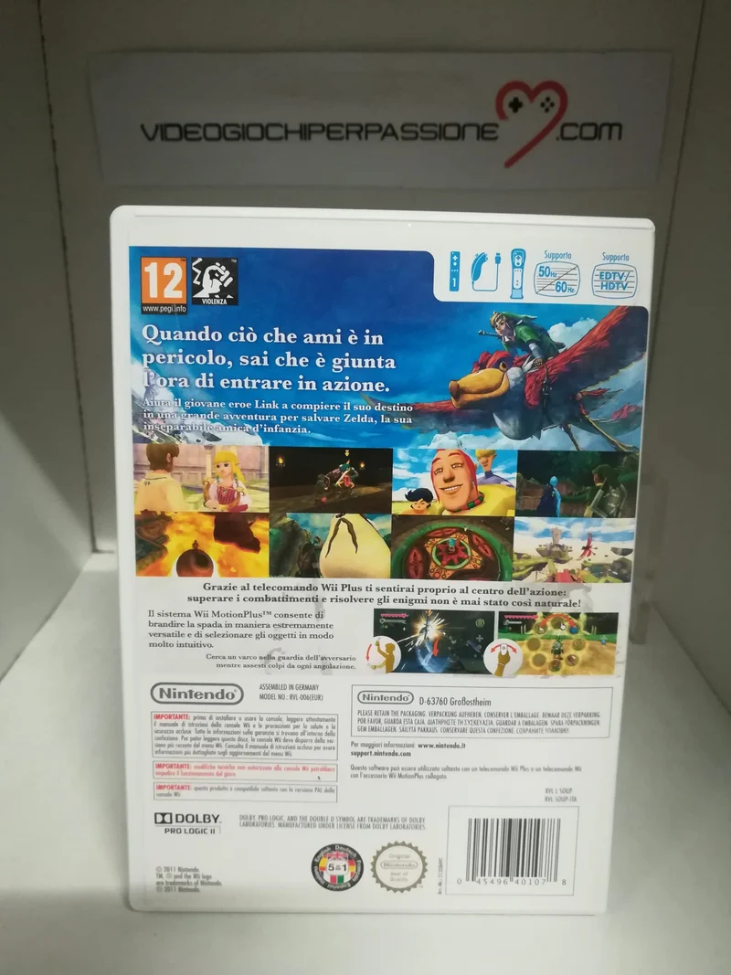 THE LEGEND OF ZELDA SKYWARD SWORD NINTENDO WII (usato garantito)(versione ita)