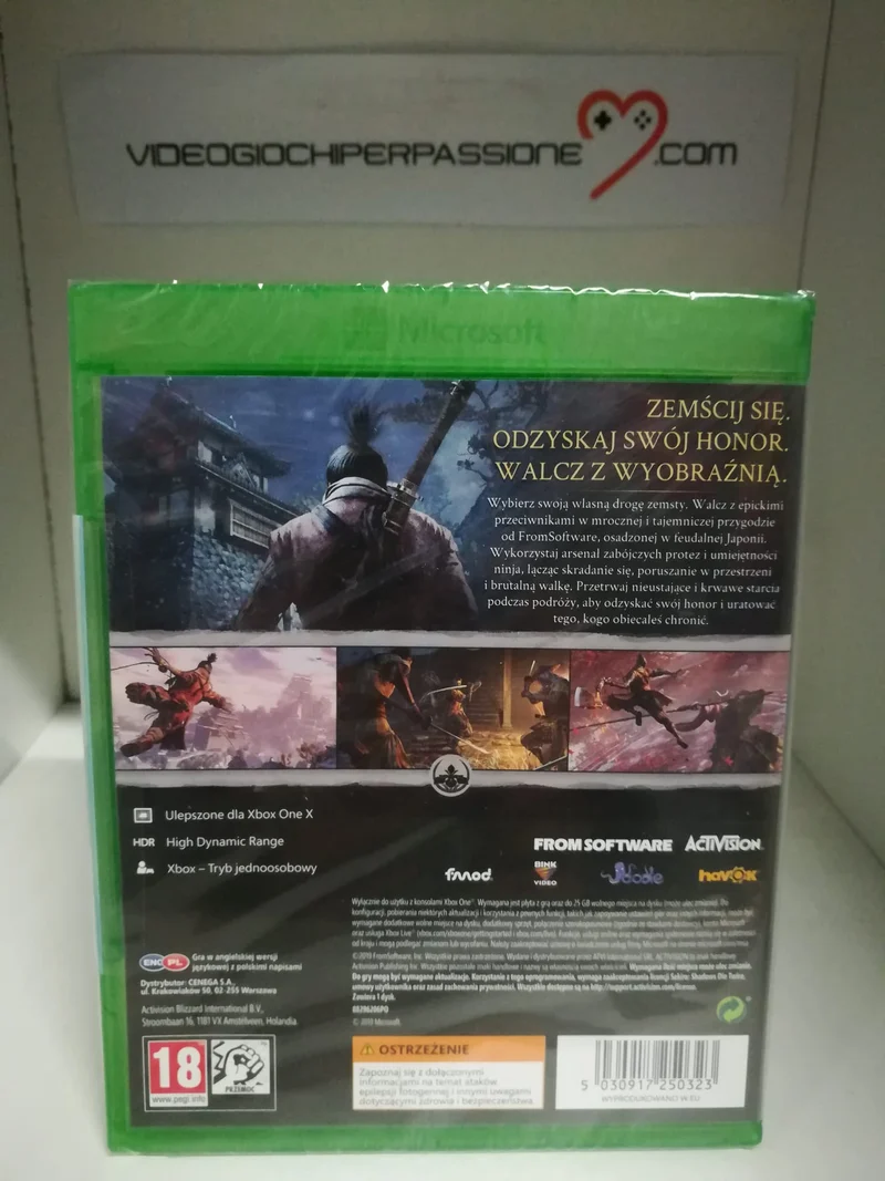 Sekiro Shadows Sie Twice Xbox One/Serie X Edizione Polacca [ITALIANO INCLUSO]
