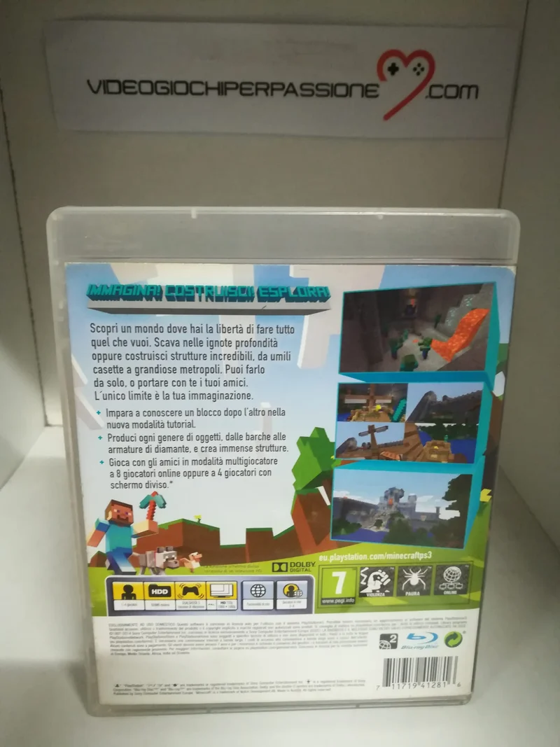 MINECRAFT PLAYSTATION 3 EDITION PS3 (usato garantito)