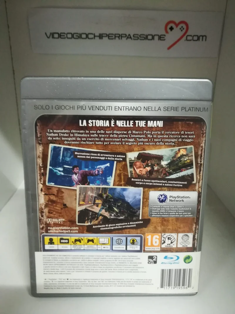 UNCHARTED 2 IL COVO DEI LADRI PS3 (usato garantito)