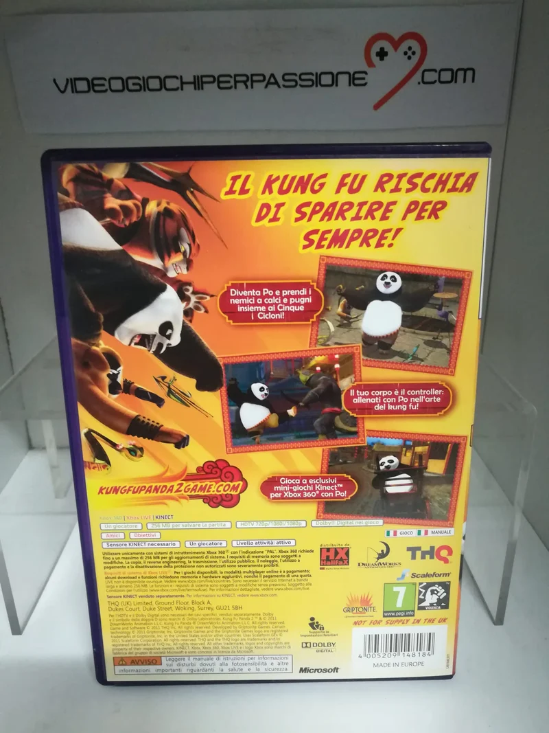 KINECT KONG FU PANDA 2 XBOX 360 (usato)(ver. italiana)