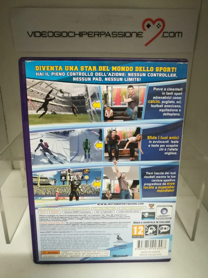KINECT MOTION SPORTS IL GIOCO ENTRA NEL VIVO XBOX 360 (usato)(ver. italiana)