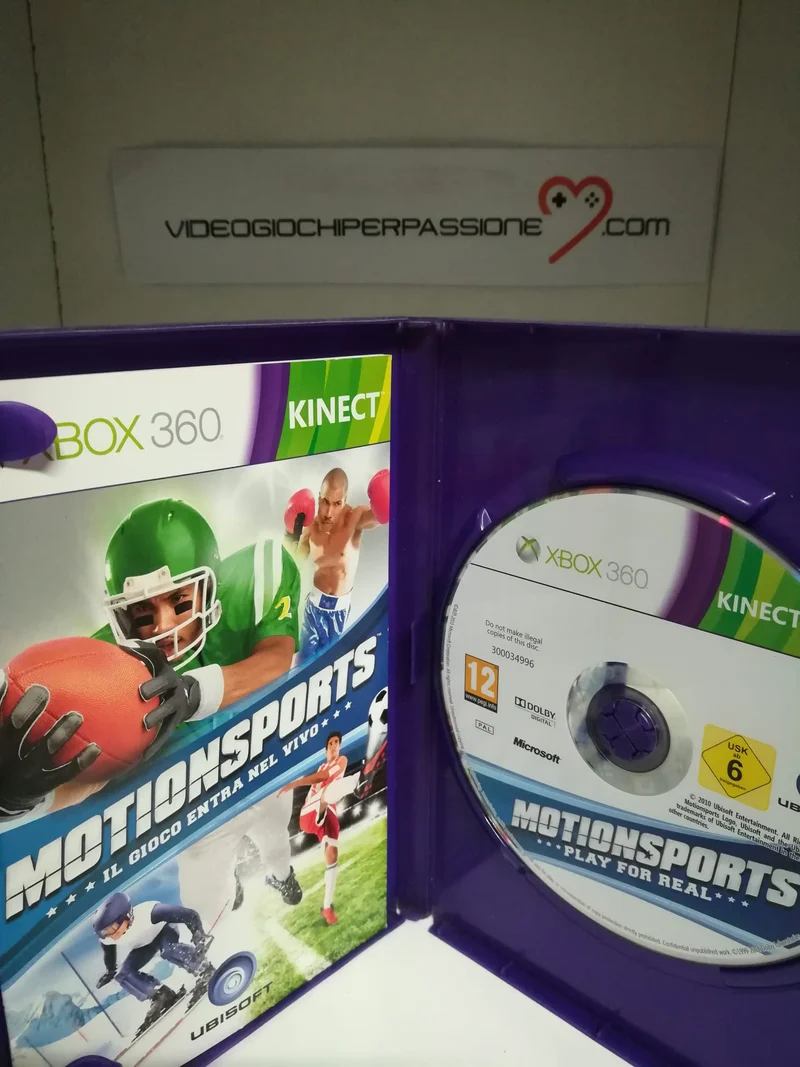 KINECT MOTION SPORTS IL GIOCO ENTRA NEL VIVO XBOX 360 (usato)(ver. italiana)