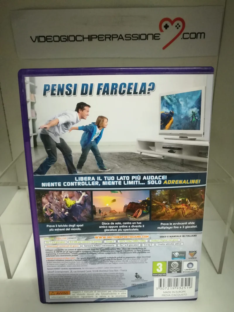 KINECT MOTION SPORTE ADRENALINE XBOX 360 (usato)(versione italiana)