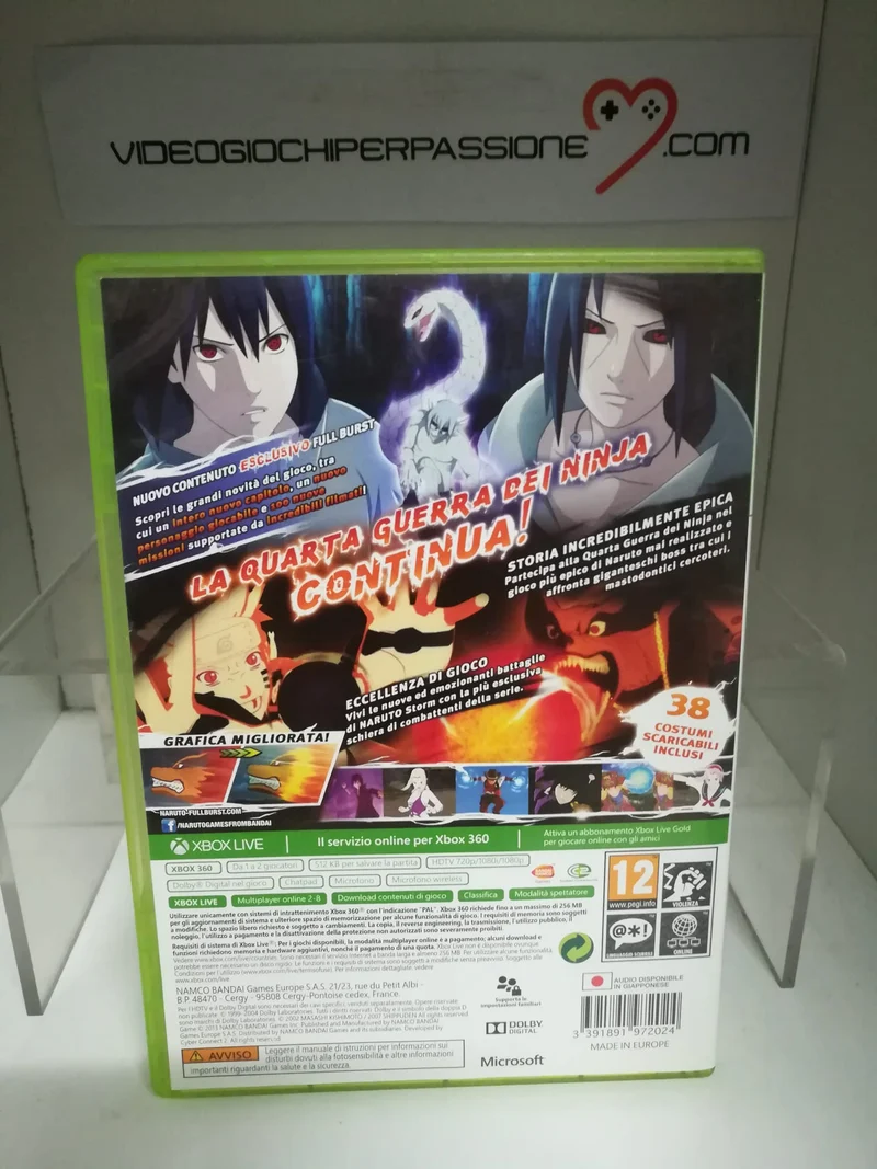 NARUTO SHIPPUDEN ULTIMATE NINJA STORM 3 FULL BURST XBOX 360 (usato grantito)