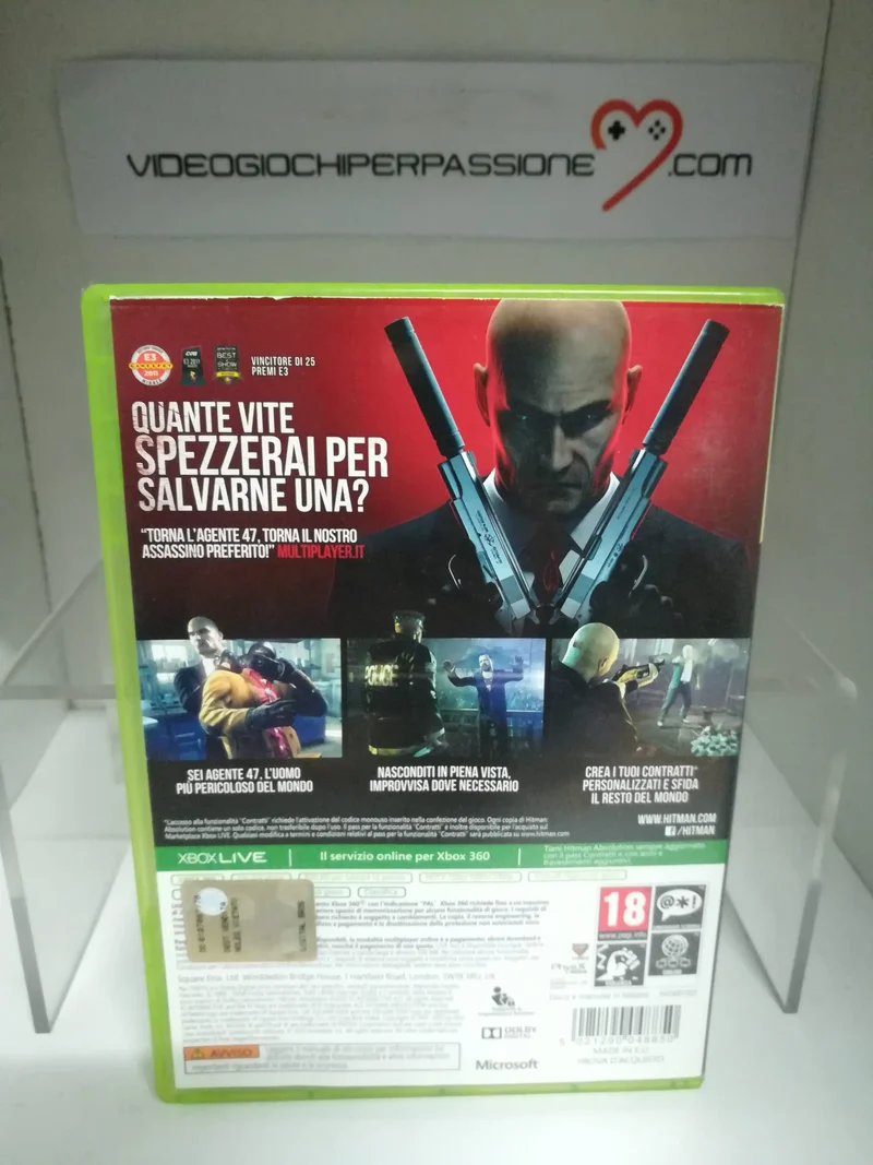 HITMAN ABSOLUTION XBOX 360 (usato garantito)(versione italiana)