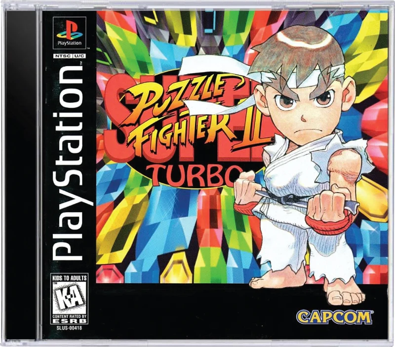Super Puzzle Fighter II Turbo - Sony PlayStation 1 (PS1)