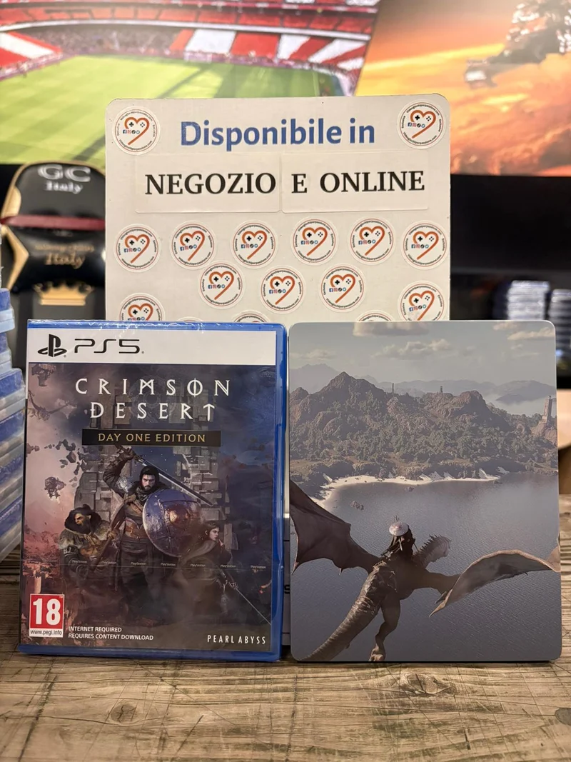 Crimson Desert Day One Edition Playstation 5 Edizione Europea +STEELBOOK