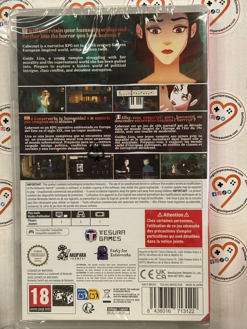 Cabernet Nintendo Switch Edizione Europea