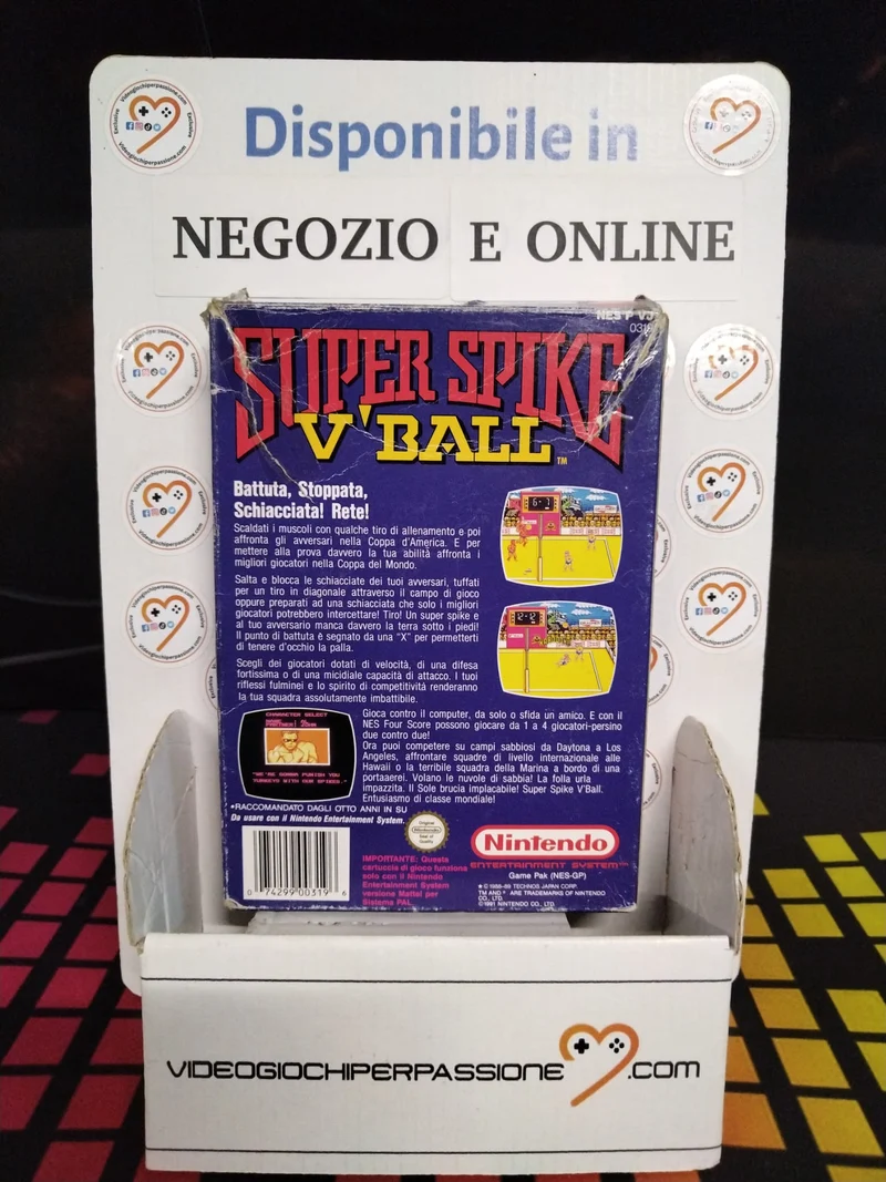 Super Spike V'Ball Nintendo NES (usato)(ver. italiana)(completo)