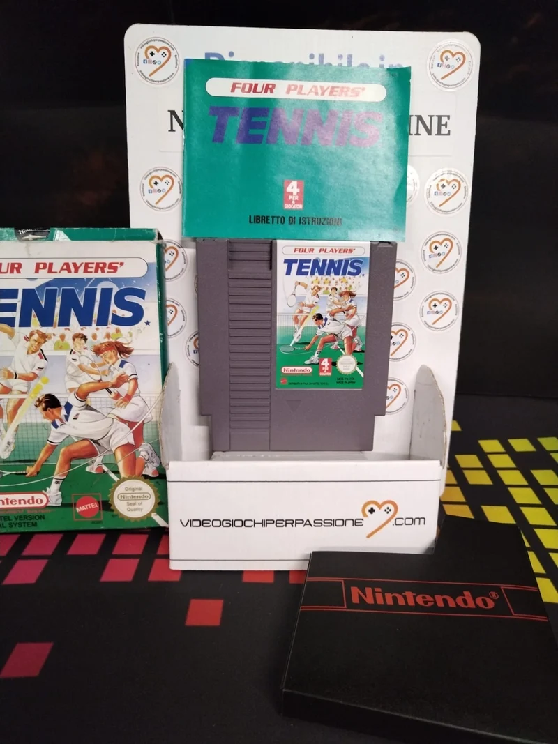 Four Players Tennis Nintendo NES (usato)(ver. italiana)(completo)
