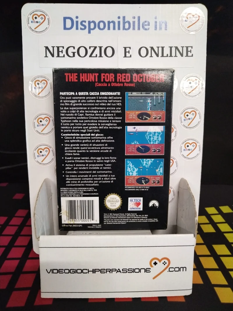The Hunt For Red October Nintendo NES (usato)(ver. italiana)(completo)(A)