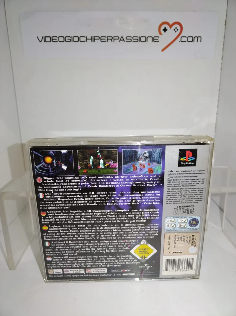 CRASH BANDICOOT 2 GORTEX STRIKES BAGK PS1 (usato garantito)