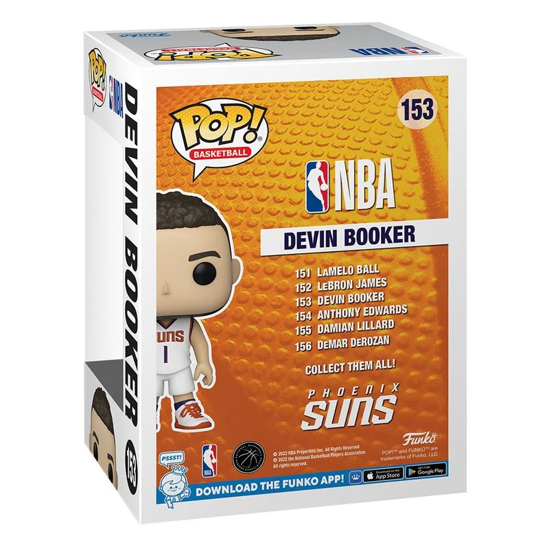 NBA POP! Sports Vinyl Figure Devin Booker (Suns) 9 cm [PREORDINE]