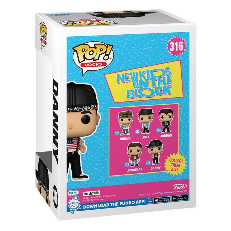 New Kids on the Block POP! Rocks Vinyl Figure Danny 9 cm Figure POP! New Kids on the Block [PREORDINE]