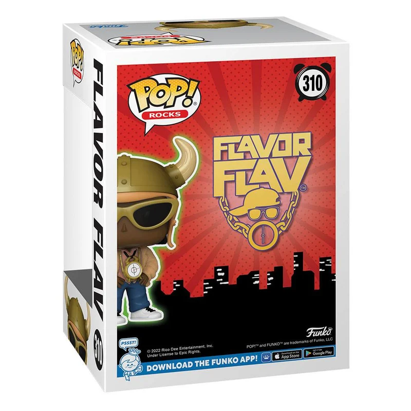 Flavor Flav POP! Rocks Vinyl Figure 9 cm Figure POP! Flavor Flav [PREORDINE]