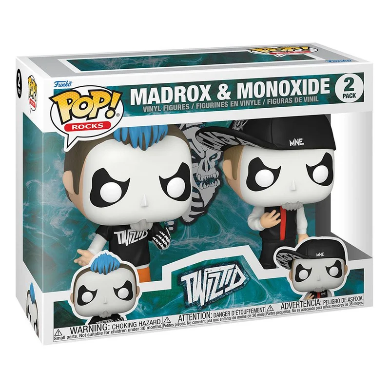 Twiztid POP! Rocks Vinyl Figures 2-Pack Jamie Madrox & Monoxide 9 cm Figure POP! Twiztid [PREORDINE]