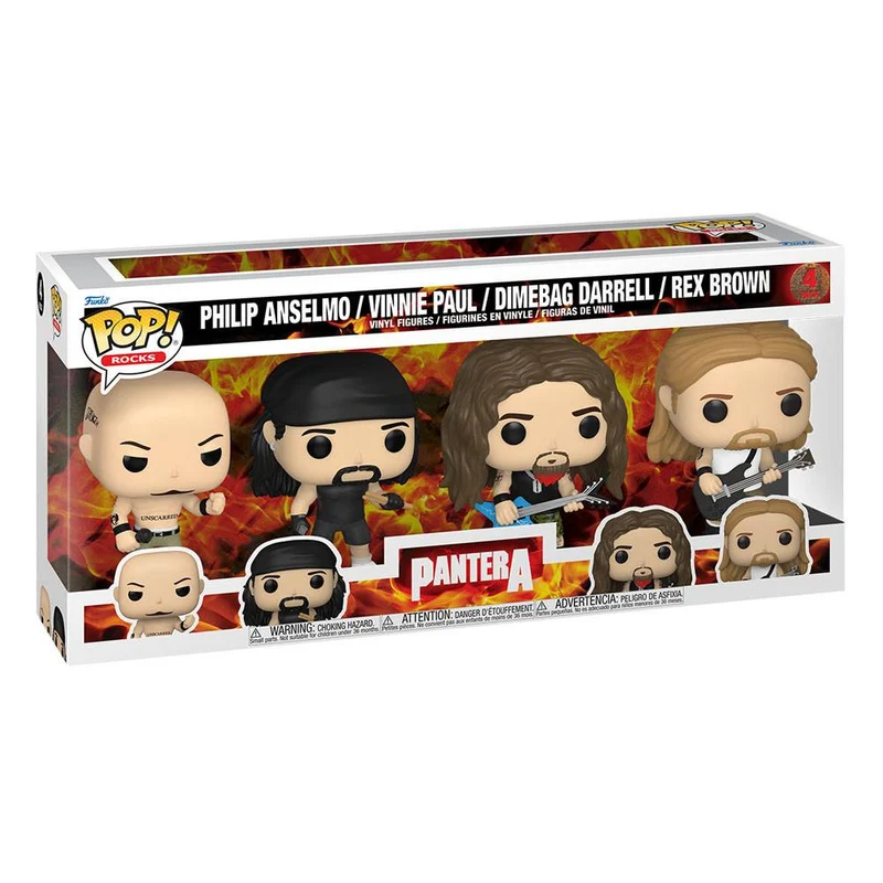 Pantera POP! Rocks Vinyl Figure 4-Pack 9 cm Figure POP! Pantera [PREORDINE]