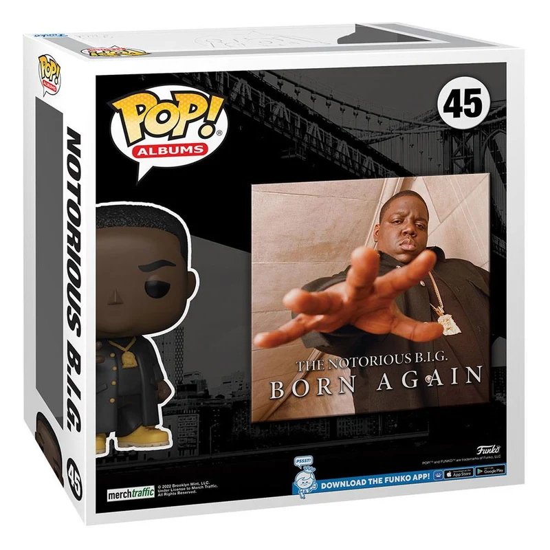 Notorious B.I.G. POP! Albums Vinyl Figure Biggie Smalls - Born Again 9 cm Figure POP! Notorious B.I.G [PREORDINE]