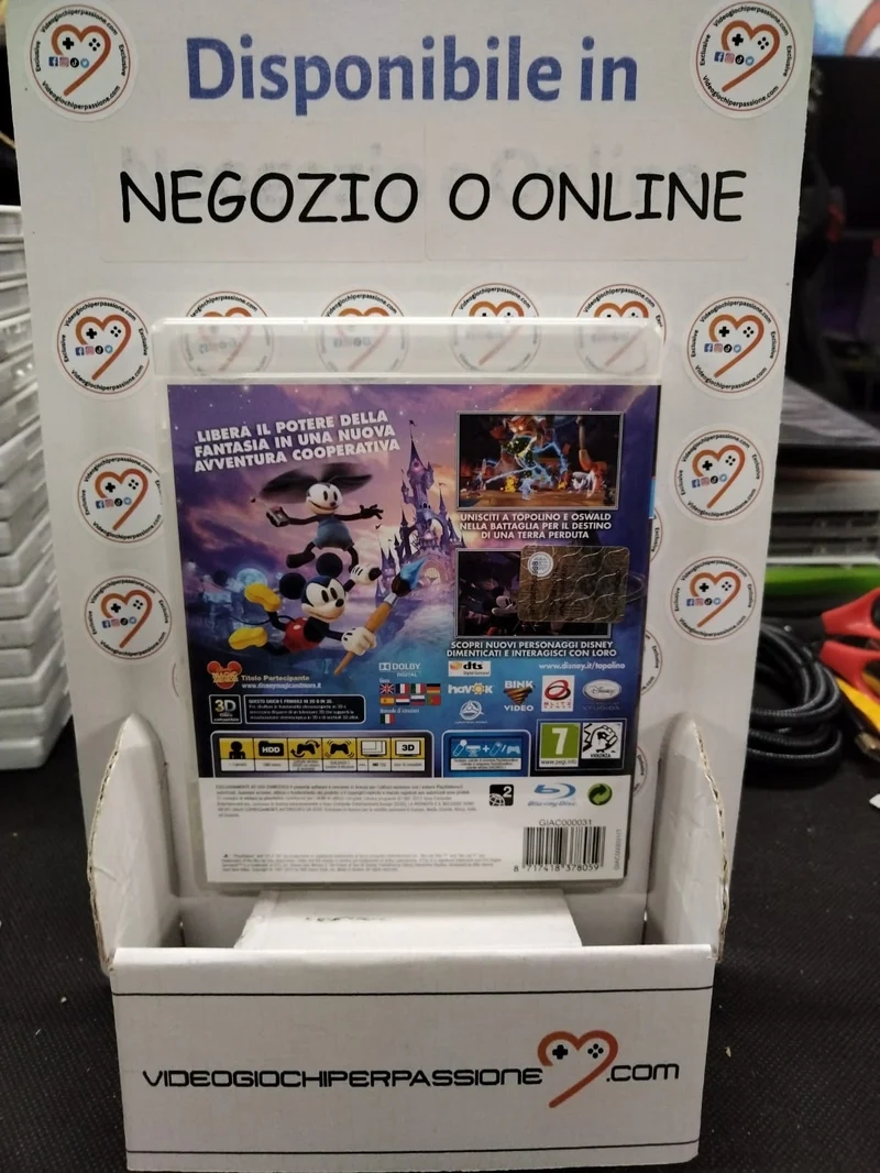 Disney epic mickey 2 l'avventura di topolino e oswald PS3 (usato garantito)(ver. italiana)