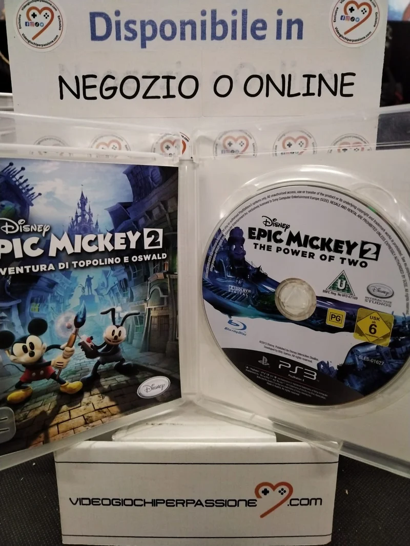 Disney epic mickey 2 l'avventura di topolino e oswald PS3 (usato garantito)(ver. italiana)