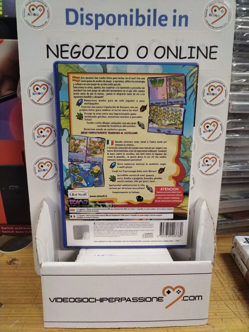 Worms Blast PS2 (usato garantito)(ver. italiana-spagnola)