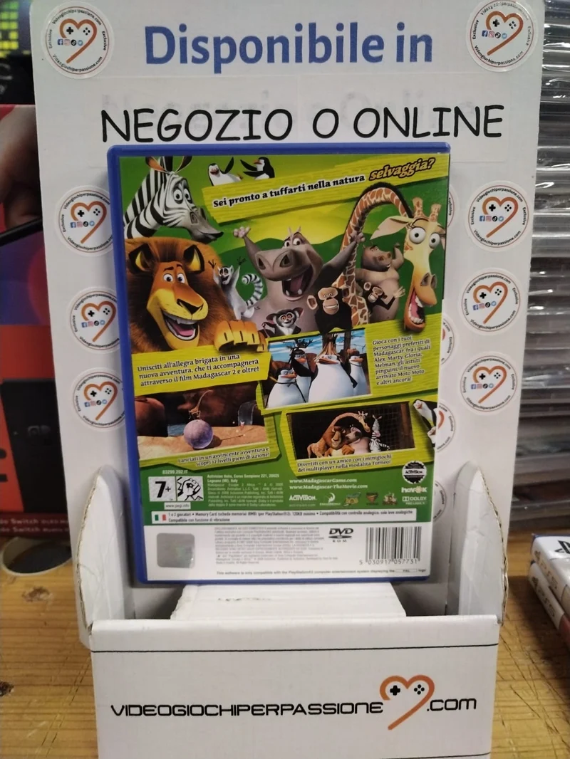 Madagascar 2 PS2 (usato garantito)(completamente in italiano)