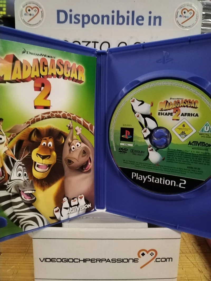 Madagascar 2 PS2 (usato garantito)(completamente in italiano)