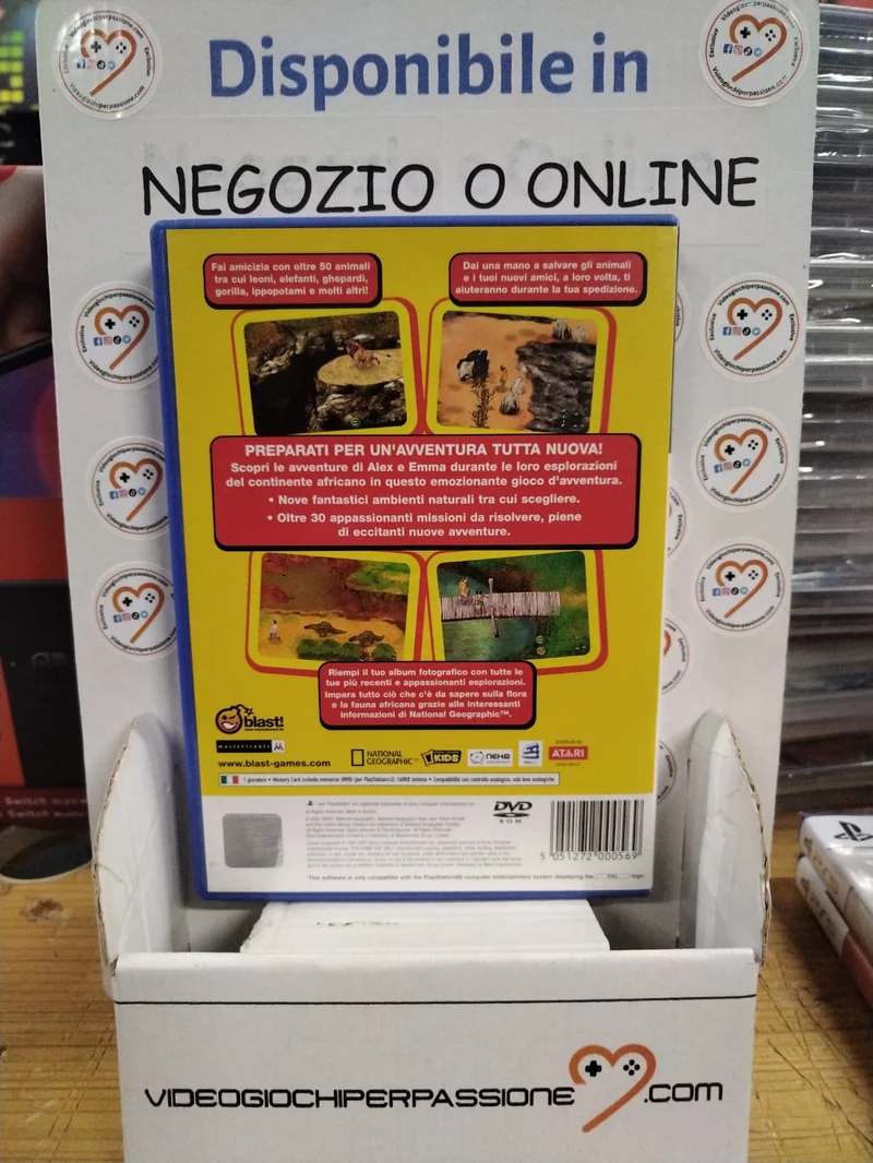 national geographic safari avventuroso in africa PS2 (usato garantito)(ver. italiana)