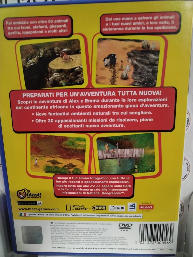 national geographic safari avventuroso in africa PS2 (usato garantito)(ver. italiana)