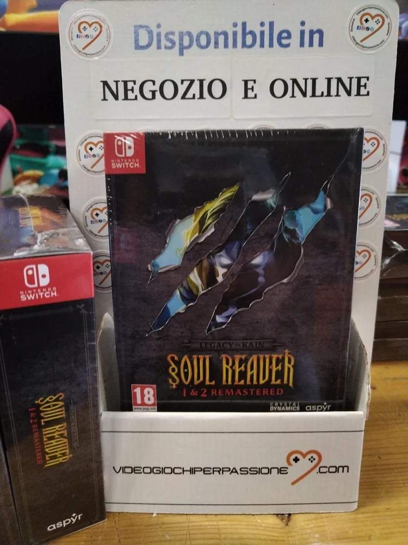 Legacy of Kain Soul Reaver 1 e 2 Remastered Nintendo Switch Deluxe Edition Edizione Europea