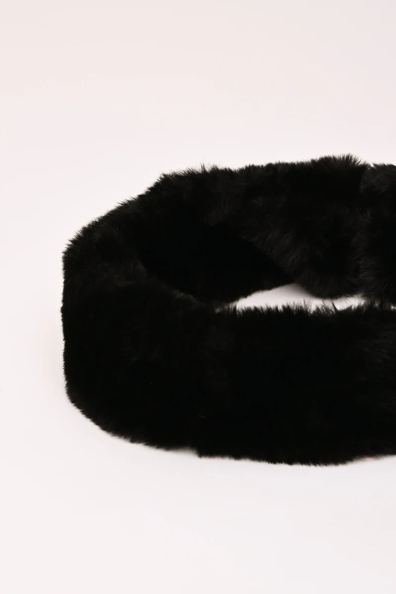 Fascia in faux fur