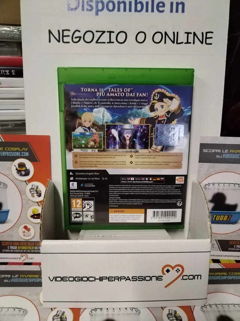 TALES OF VESPERIA: DEFINITIVE EDITION Xbox One -(usato garantito) Edizione ITALIANA