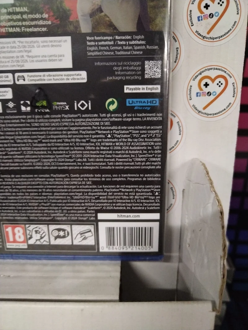 Hitman World of Assassination Playstation 5 (versione italiana , spagnola)