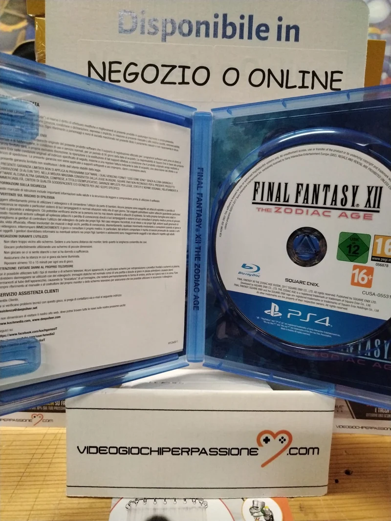 FINAL FANTASY XII THE ZODIAC AGE PS4 (usato garantito)(versione italiana)