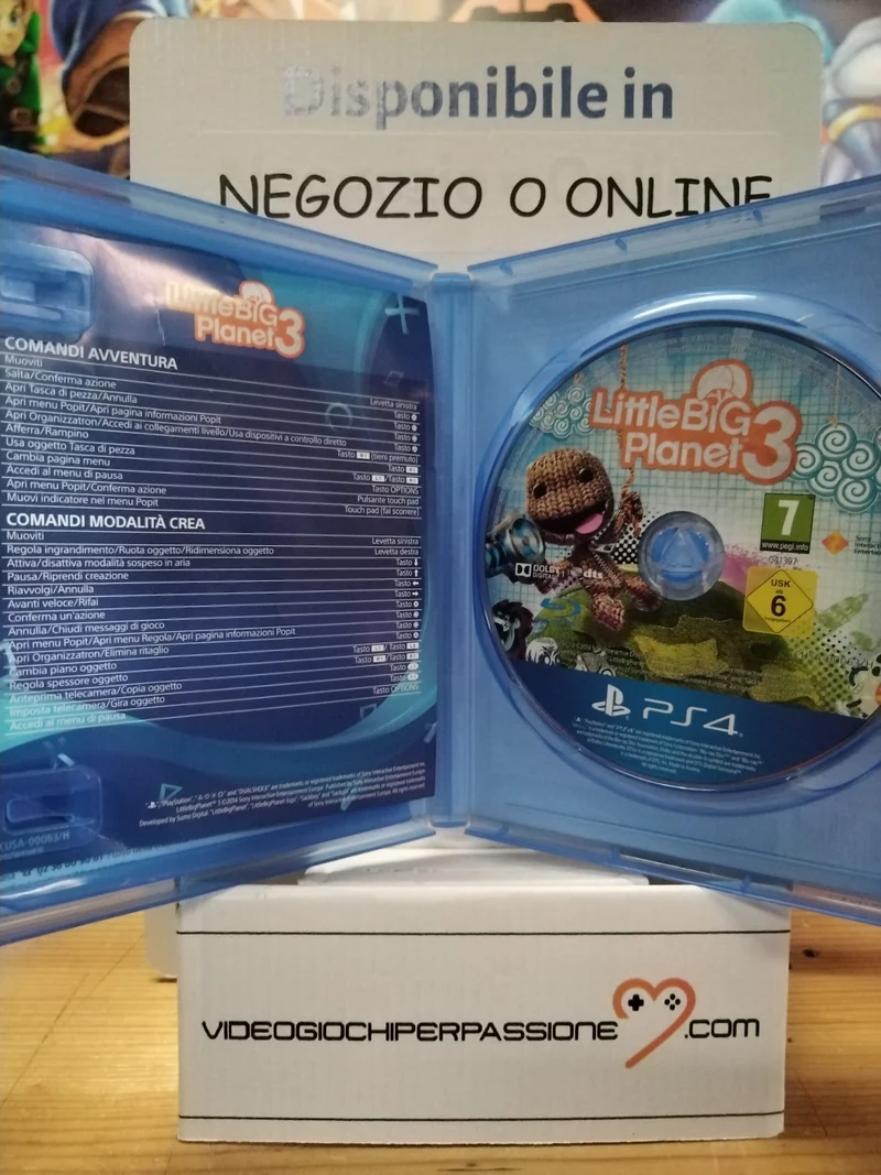LITTLE BIG PLANET 3 PS4 (usato garantito)(versione italiana)