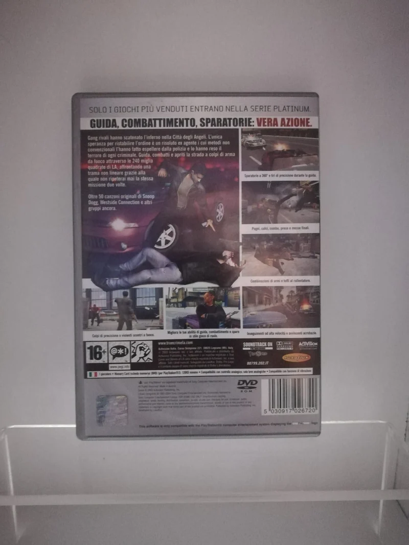 TRUE CRIME STREETS OF LA PS2 (usato garantito)(completamente in italiano)