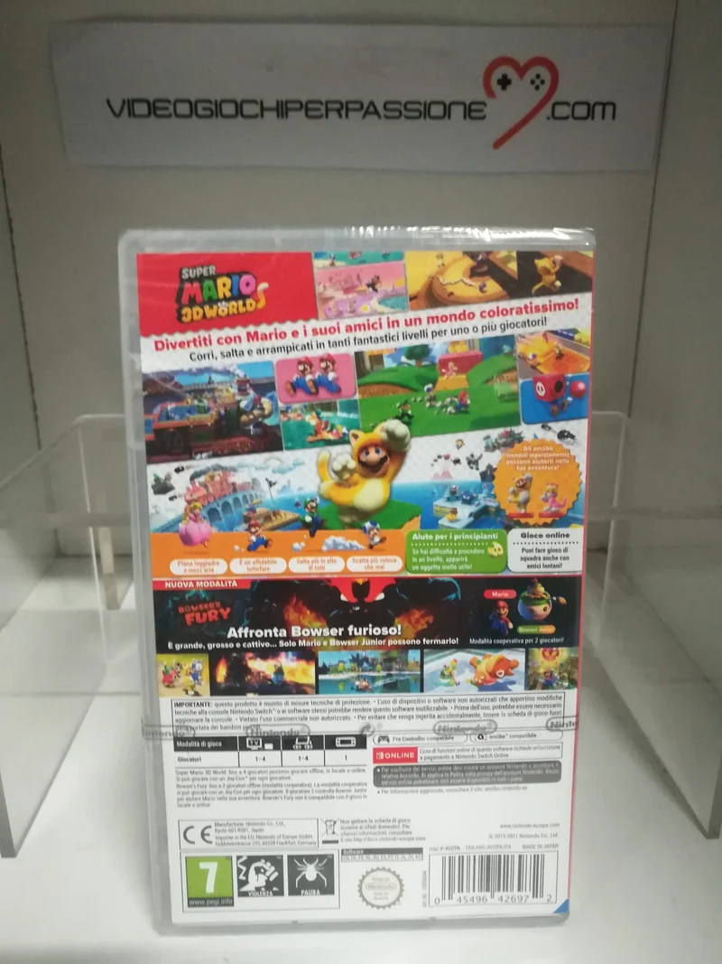 SUPER MARIO 3D WORLDS + BOWSER'S FURY NINTENDO SWITCH EDIZIONE ITALIANA