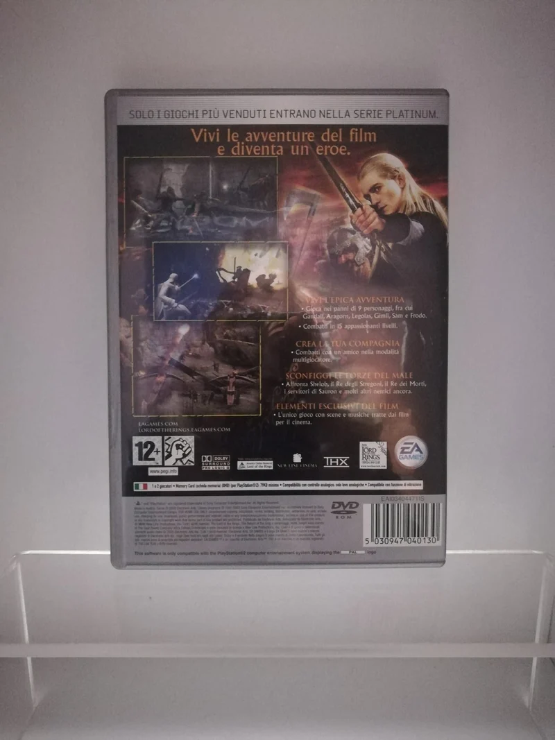 IL SIGNORE DEGLI ANELLI ;IL RITORNO DEL RE PS2 (usato garantito)(versione italiana)