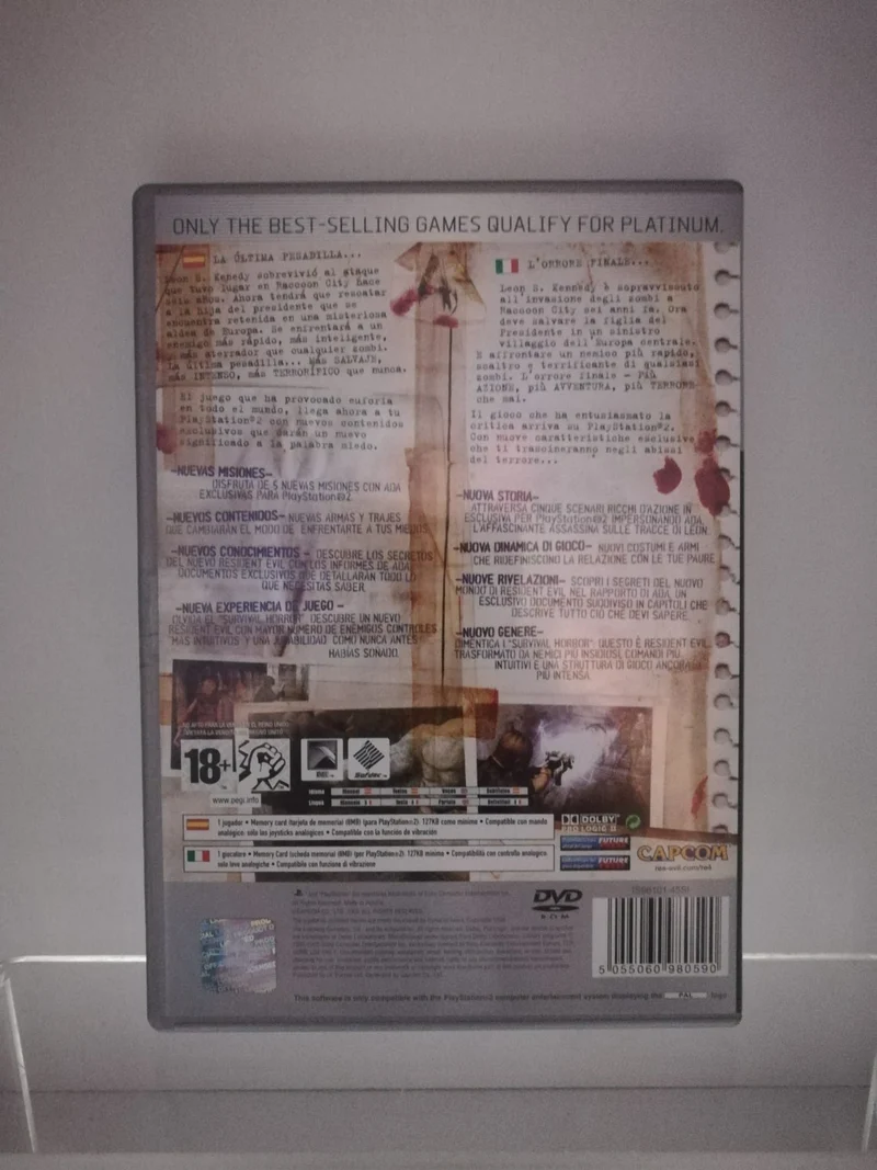 RESIDENT EVIL 4 PS2 (usato garantito)(versione italiana e spagnola)