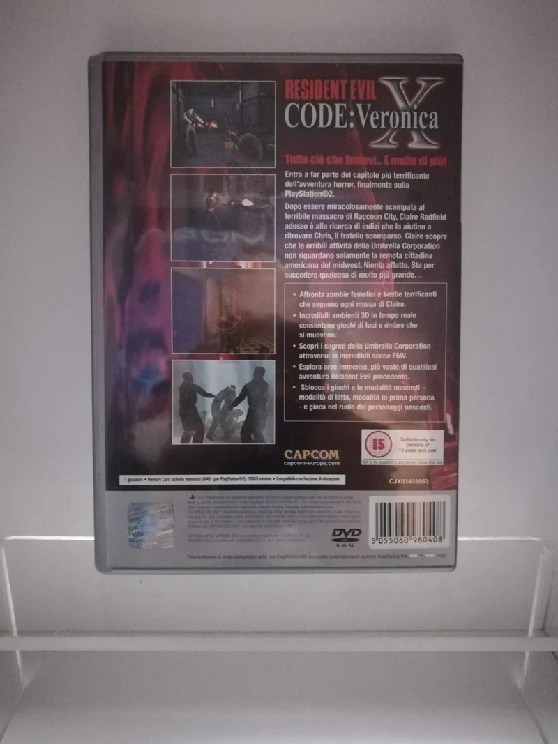 RESIDENT EVIL-CODE VERONICA X- PS2 (usato garantito)(versione italiana)